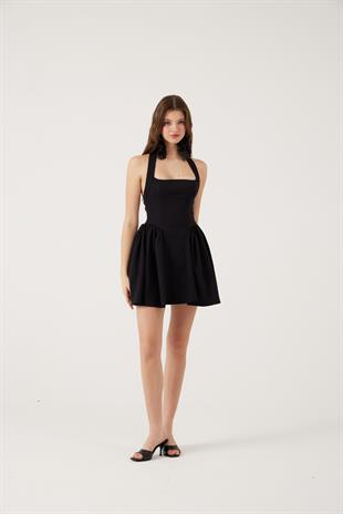 Cepli Mini Felici Elbise Siyah 