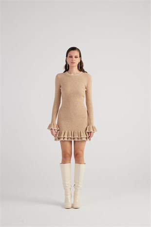 Rebeca Knitwear Dress Beige