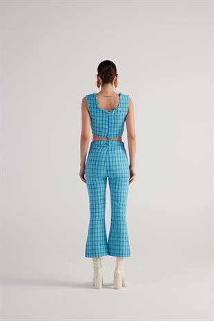 Tweed Trousers Blue