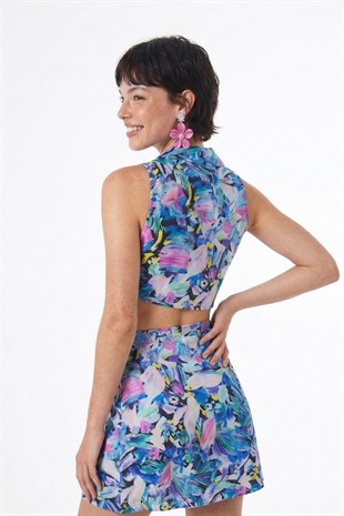 Alt Üst Bandanalı Efila Takım Mavi