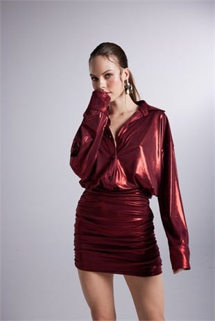 Regina Dress Burgundy