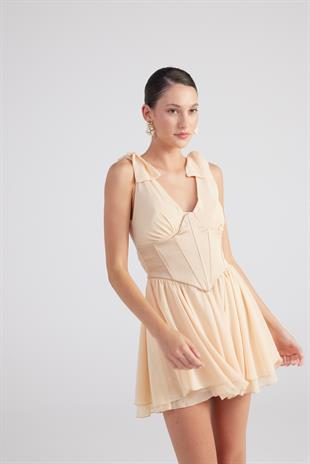 Fiona Dress Beige
