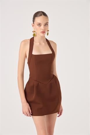 Yerry Dress Brown
