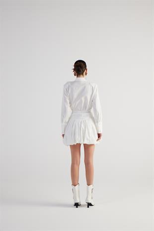 Beli Lastikli Mini Balon Lexi Etek Beyaz