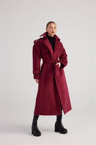 Nora Coat Claret Red