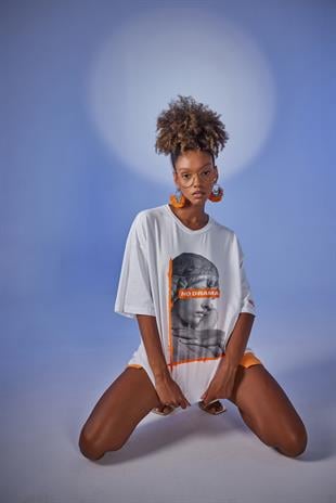 Drama T-Shirt Beyaz