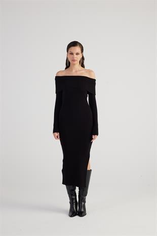 Tilda Knitwear Dress Black