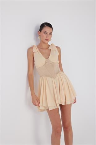 Fiona Dress Beige