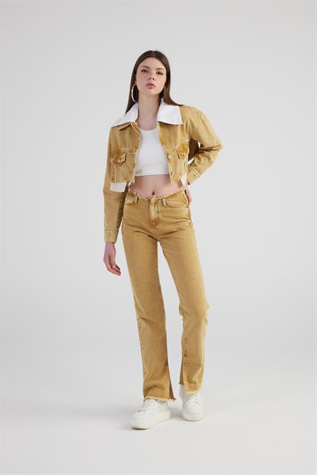 Rusted Jean Trousers Camel