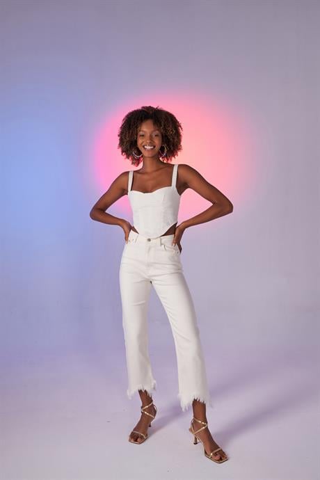 Swan Jean Trousers White