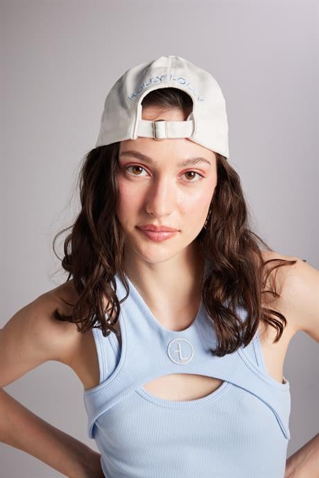 Holly Cap Hat White
