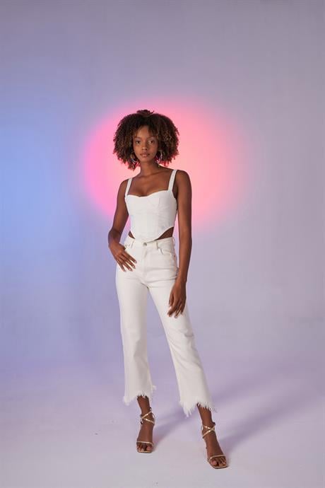 Swan Jean Trousers White