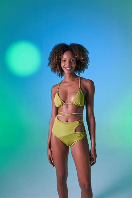 Delphi Yüksek Bel Bikini Altı Yeşil