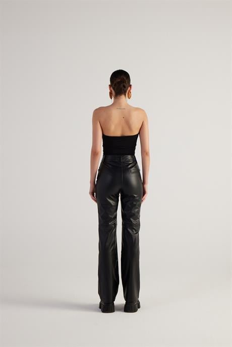 Dolores Leather Trousers Black
