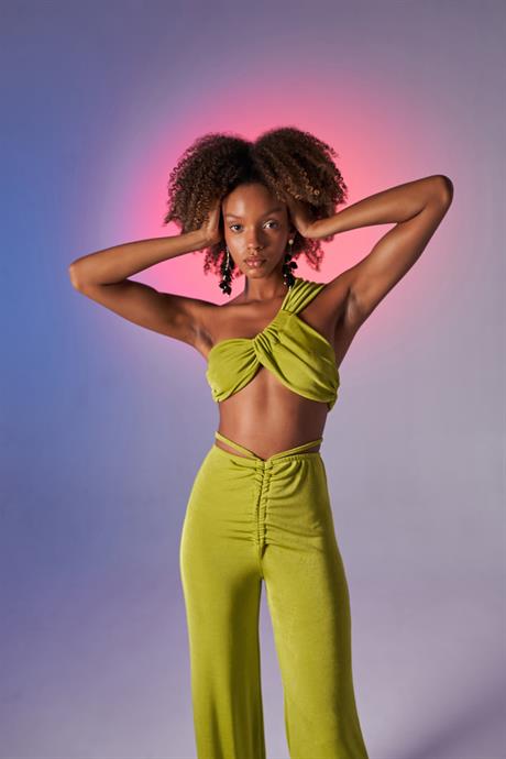 Beatrice Crop Yeşil