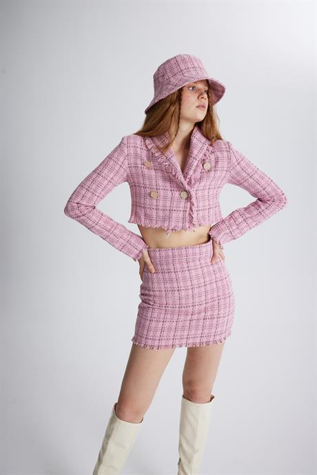 Tweed Jacket Pink