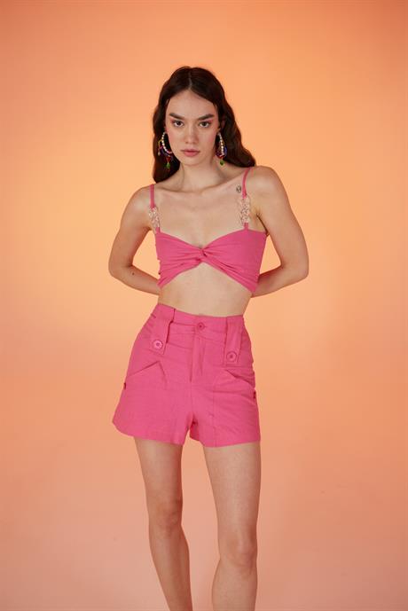 Rise Şort Pembe
