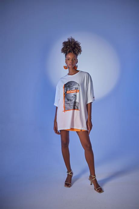 Drama T-Shirt Beyaz