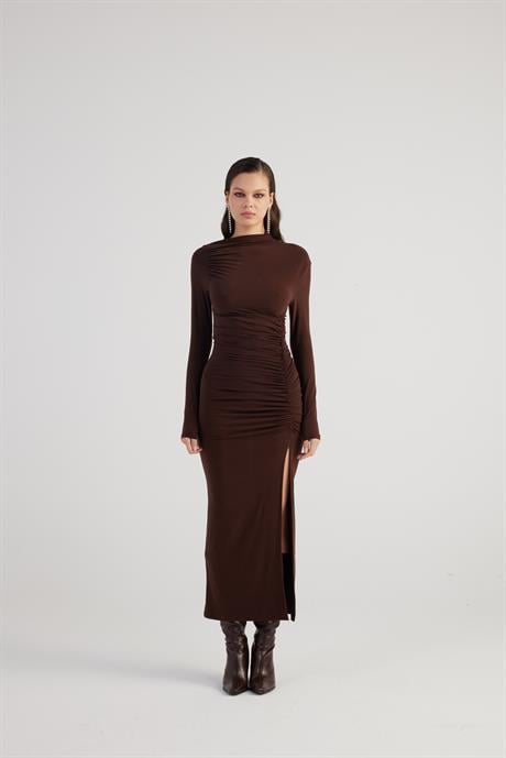 Yasmin Dress Brown