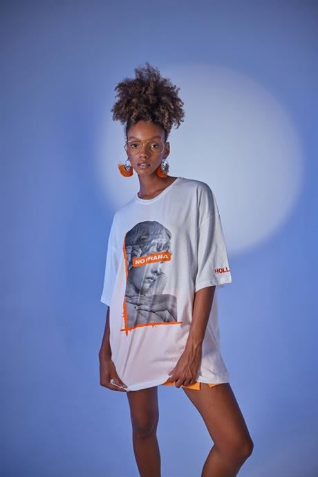 Drama T-Shirt Beyaz