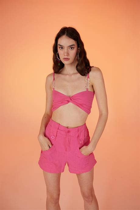 Rise Şort Pembe