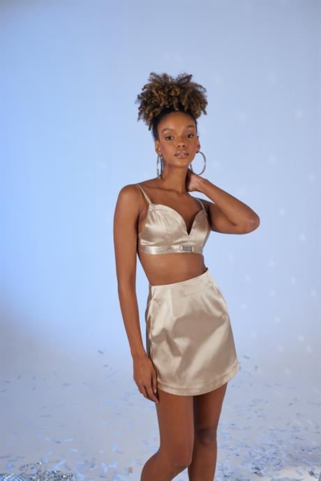 Fancy Bustier Beige