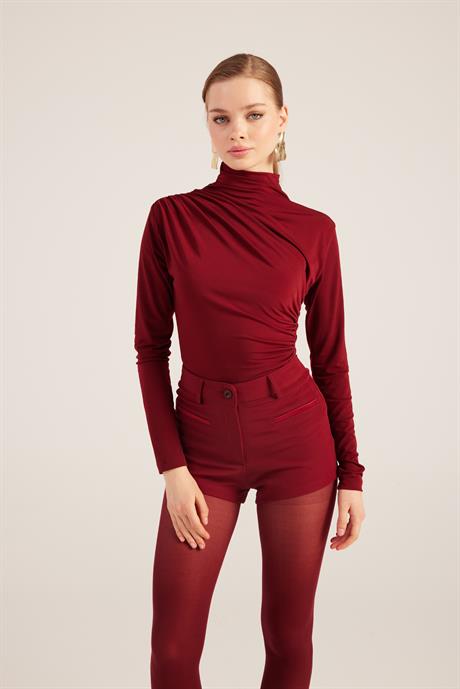Bailey Şort Bordo
