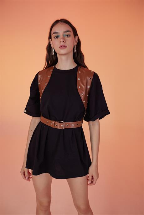 Vest Belt Brown