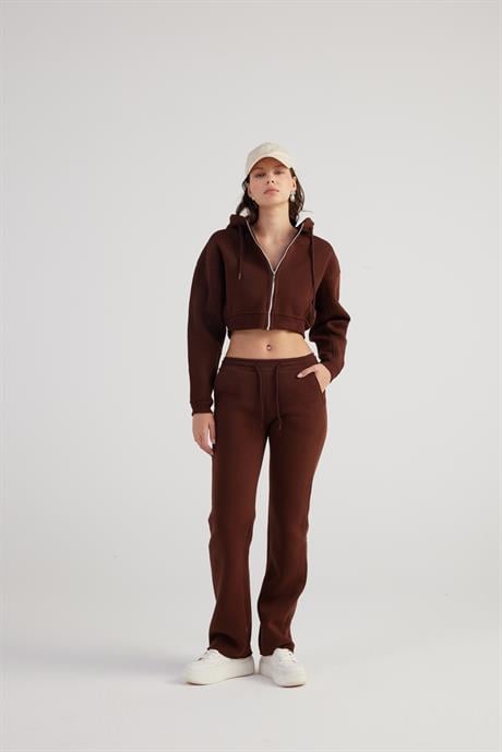 Mixed Sweatshirt Kahve