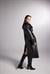 Collider Deri Trenchcoat Siyah