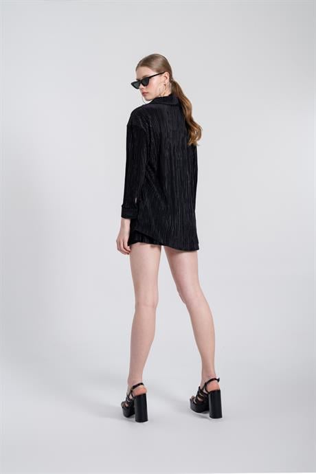 Comfy Oversize Gömlek Siyah