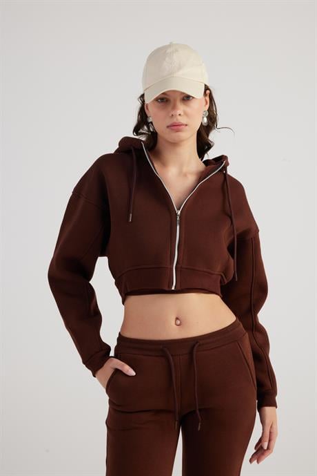 Mixed Sweatshirt Kahve