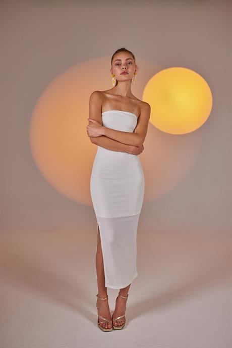 Bodycon Elbise Beyaz