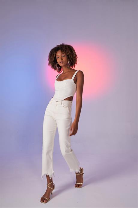 Swan Jean Trousers White