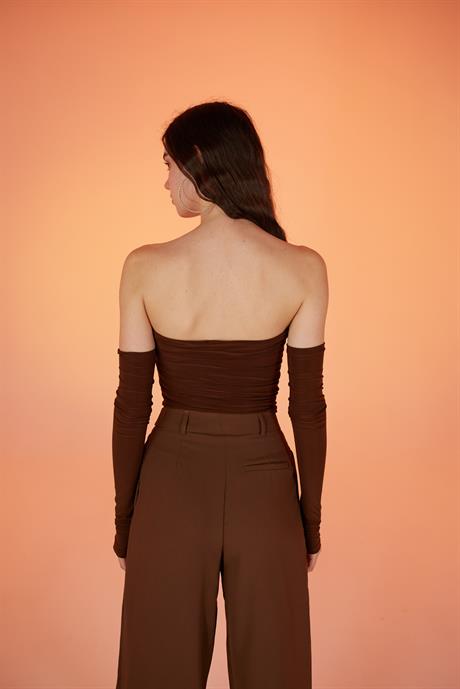 Smooth Blouse Brown