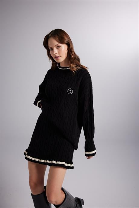Harold Knitwear Skirt Black