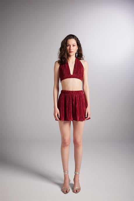 Comfy Şort Bordo