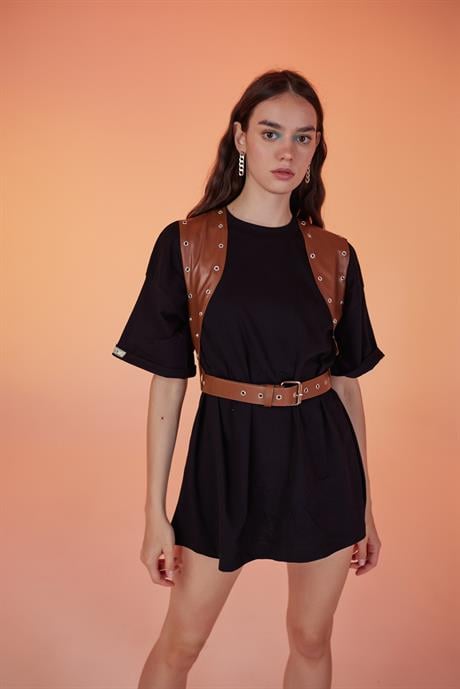 Vest Belt Brown