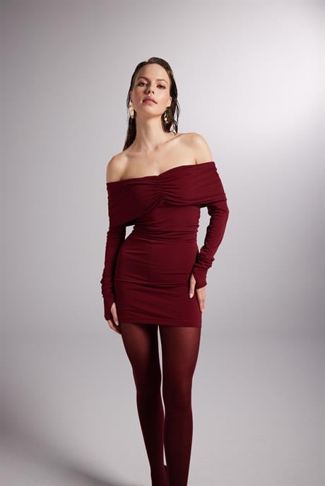 Dreamer Elbise Bordo