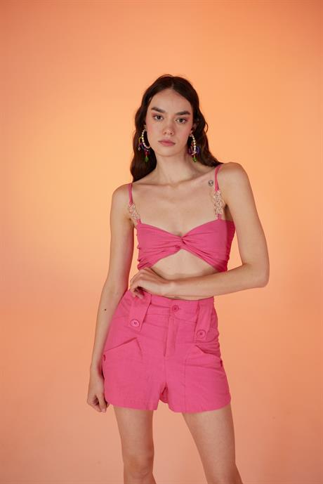Rise Zincirli Bluz Pembe