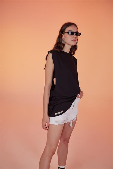 Army Oversize Tshirt Siyah