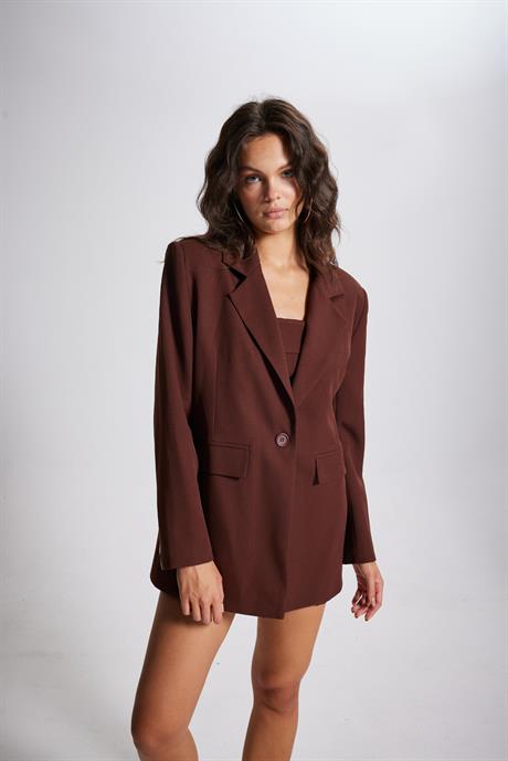 Panky Blazer Ceket Kahve