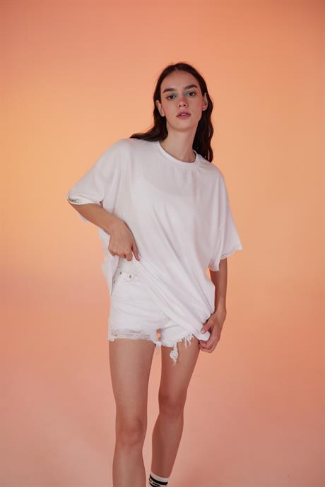 Lure Oversize Tshirt Beyaz