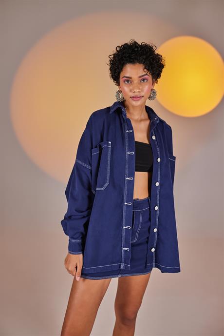 Sofie Shirt Dark Blue