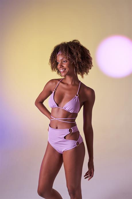 Delphi Yüksek Bel Bikini Altı Lila