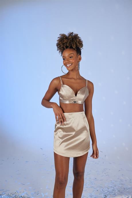 Fancy Bustier Beige