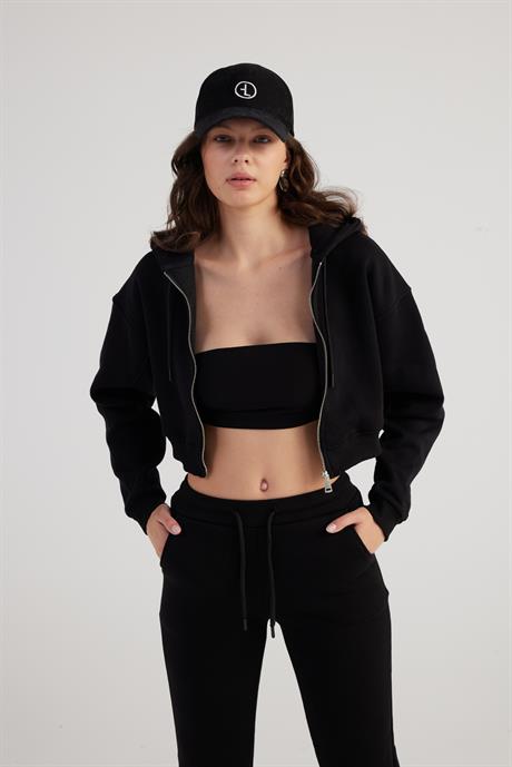 Mixed Sweatshirt Siyah