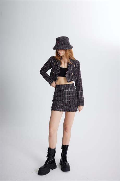 Tweed Ceket Siyah