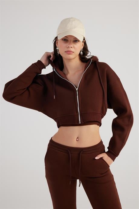 Mixed Sweatshirt Kahve