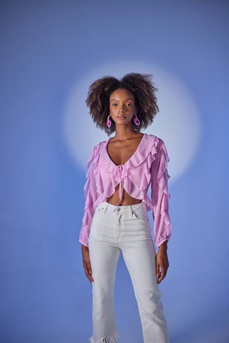 Elsa Bluz Pembe